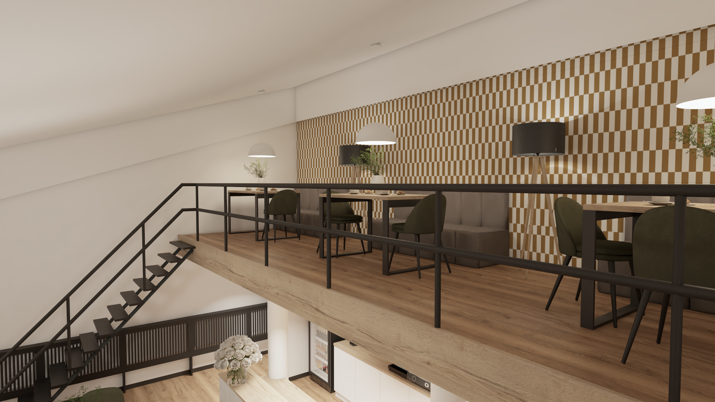 Salon z modułową sofą w szarościach